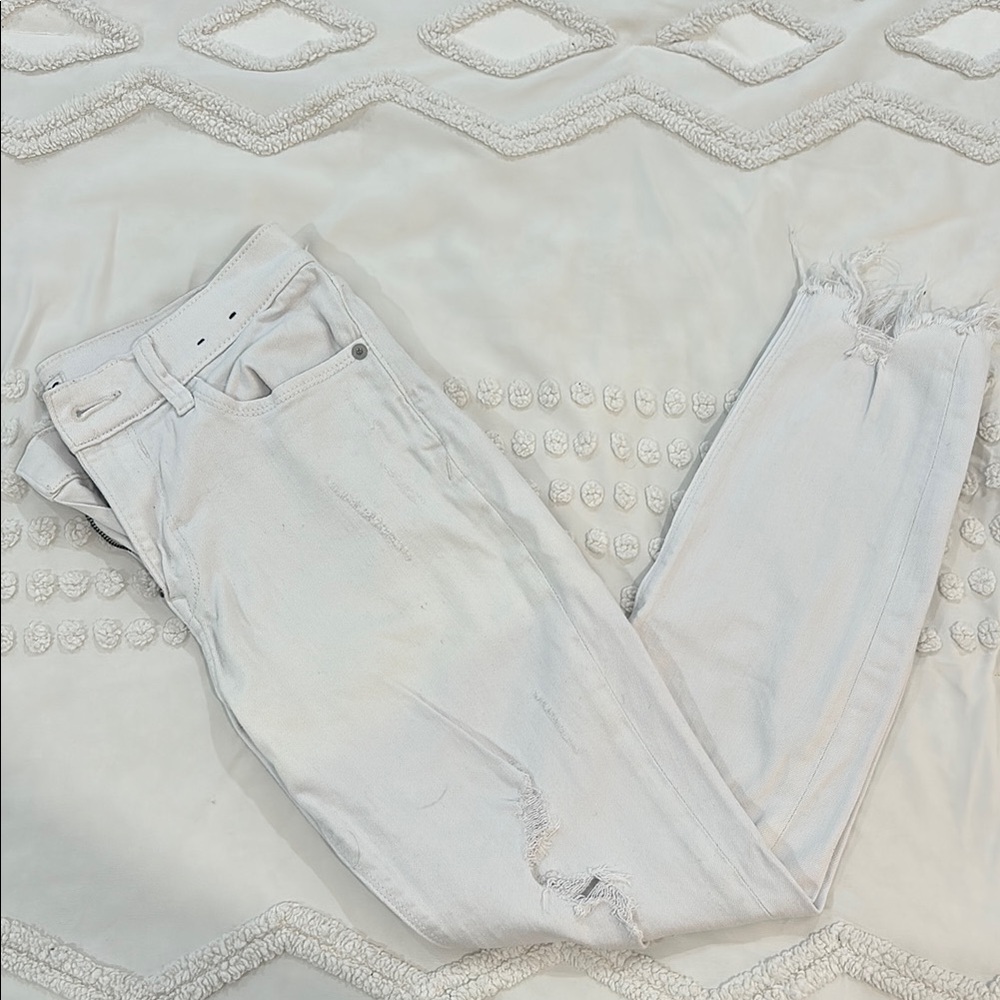 White Distressed Women's Jeans